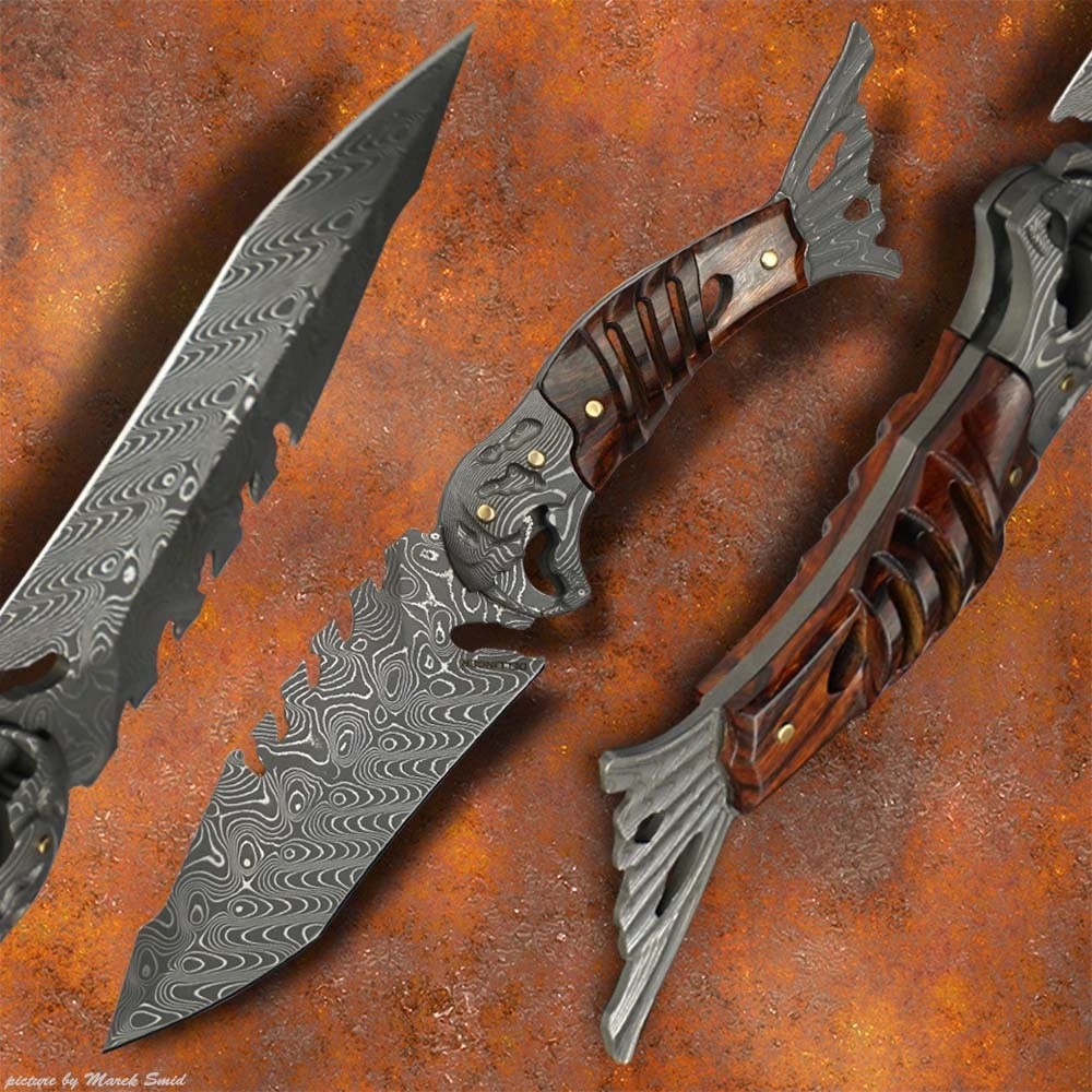 foto Dama�kov� outdoorov� n�� Dellinger Fiske, 110 vrstev, VG-10